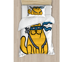 Hero Pet with Blindfold Duvet Cover Set