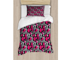 Strawberries Flowers Duvet Cover Set