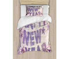 Calligraphy in Party Duvet Cover Set