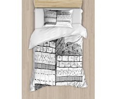 Rock Formation Theme School Duvet Cover Set