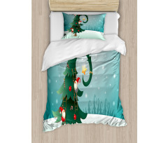 Christmas and Gnomes Duvet Cover Set