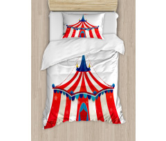 Stars Striped Circus Duvet Cover Set