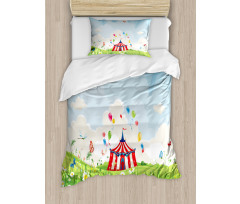 Circus Butterfly Lawn Duvet Cover Set