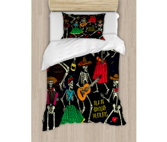 Dia de los Muertos Fiesta Duvet Cover Set