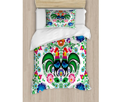 Traditional Polish Rooster Duvet Cover Set