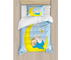 Baby Sleeps on the Moon Duvet Cover Set