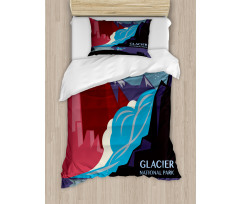 Abstract Mountains and River Duvet Cover Set