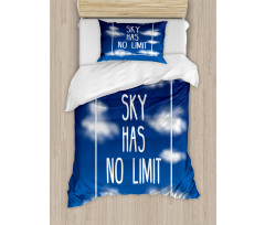 Sky Has No Limit Square Frame Duvet Cover Set