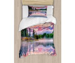 Calm Sunrise on Snake River Duvet Cover Set