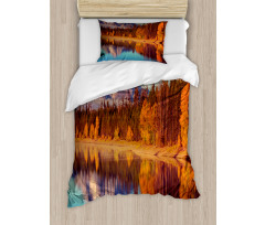 Grand Teton Fall Landscape Duvet Cover Set