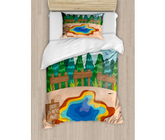 Cartoon Prismatic Spring Duvet Cover Set