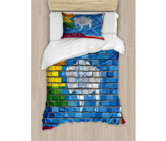 Equality State and Gay Flag Duvet Cover Set