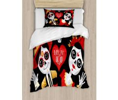 Sugar Skull Art Duvet Cover Set