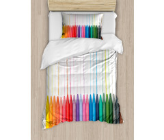 Color Scale of Paint Craft Duvet Cover Set