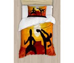 Chinese Boxing Sports Human Duvet Cover Set