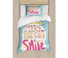 Start with a Smile Duvet Cover Set