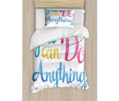 You Can Do Anything Duvet Cover Set