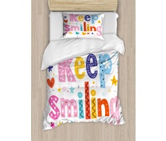 Vivid Keep Smiling Duvet Cover Set