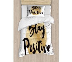 Phrase on Circular Duvet Cover Set