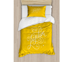 Minimal Phrase Duvet Cover Set