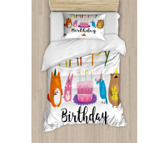 Cake Animal Friends Duvet Cover Set