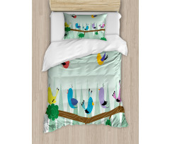 Birds on Branch Duvet Cover Set