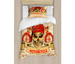 Spooky Racer Motorcycle Duvet Cover Set