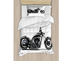 Custom Motorcycle Duvet Cover Set