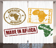 Haritalar Perde Afrika Temalı