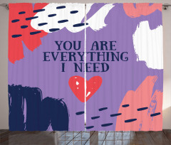 You are Everything I Need Curtain