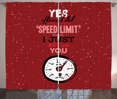 Hilarious Speed Limit Words Curtain