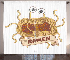 Flying Spaghetti Monster Curtain