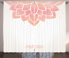 Meditation Lotus Flower Curtain