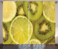 Close up Exotic Fruit and Lime Curtain