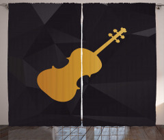 Instrument Silhouette Curtain