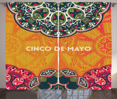 Motifs of Cinco de Mayo Curtain