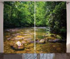 Oconaluftee River Photo Curtain