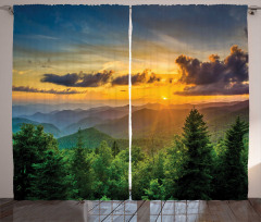 Sunset Hills Panorama Curtain