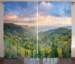 Autumn Outdoor Scene Curtain