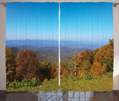 Fall Virginia Mountains Curtain