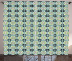 Mediterrenean Tile Inspired Curtain