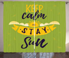 Stay at the Sun Summer Curtain