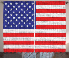 American Freedom Theme Curtain