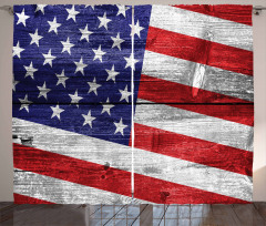 America Patriotic Day Curtain