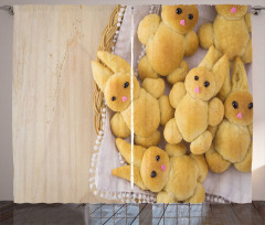 Homemade Rabbit Cookie Curtain