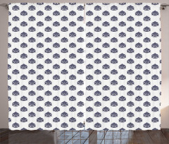 Monochrome Vintage Curtain