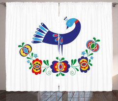 Ukrainian Culture Floral Curtain