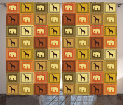 Animals Pattern Curtain