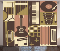 Vintage Instruments Doodle Curtain