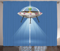 Spaceship Extraterrestrial Curtain